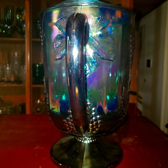 Harvest Carnival Pitcher Blue - Picture 2 of 3